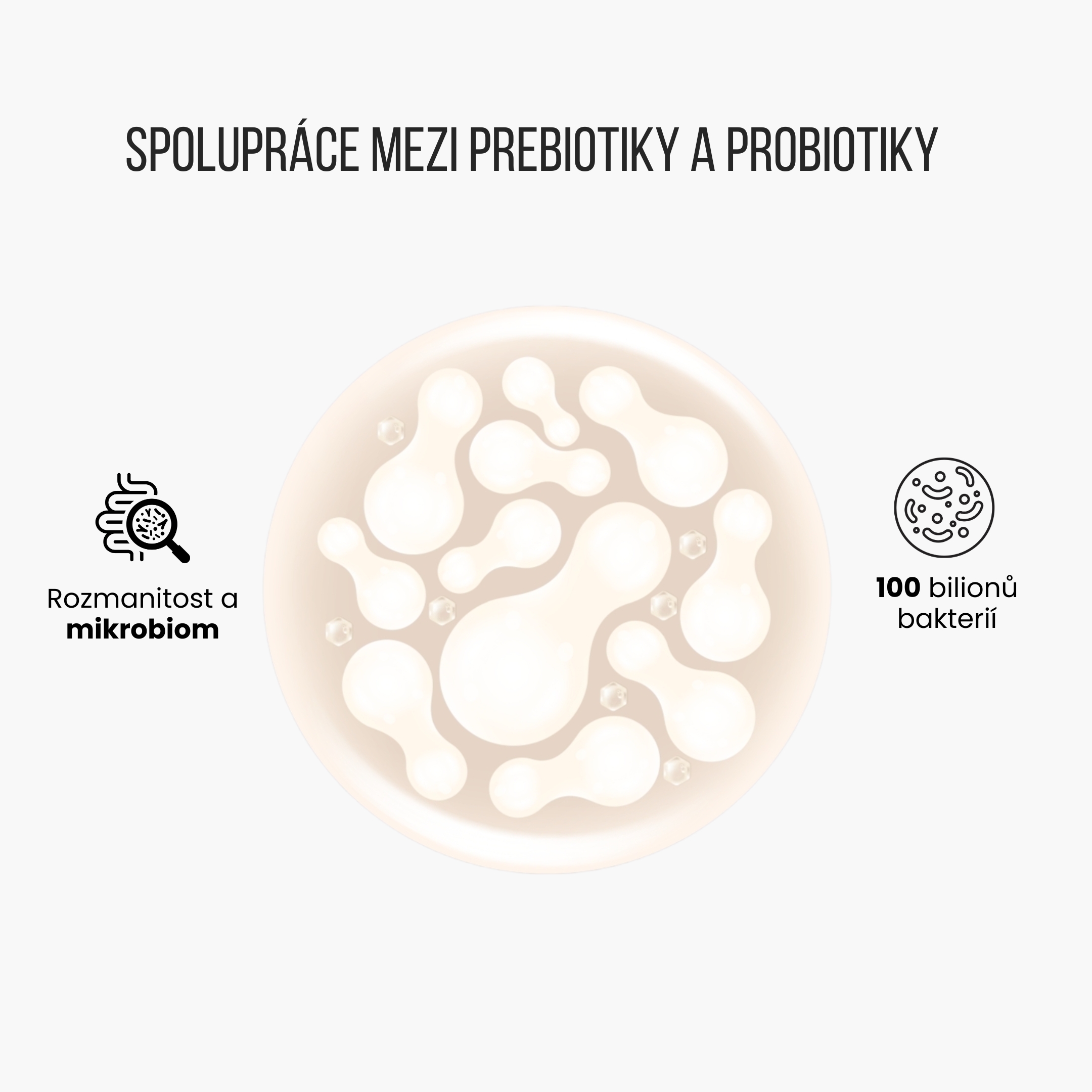 8595726807368, BrainMax Prebiotic Complex, prebiotická směs, 100 rostlinných kapslí